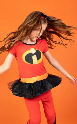 Vista 6 de Disney Incredibles - Conjunto de 3 piezas de camiseta y diadema para cosplay, color violeta para recién nacidos a niños grandes