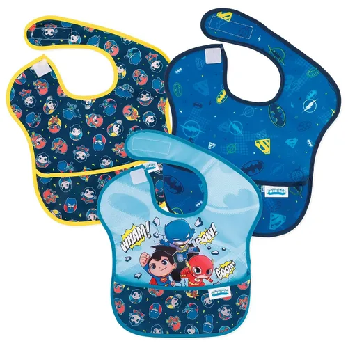 Vista 24 de Bumkins Baberos para niña o niño, SuperBib para bebés y niños pequeños de 6 a 24 meses, imprescindibles para comer, alimentar, suministros