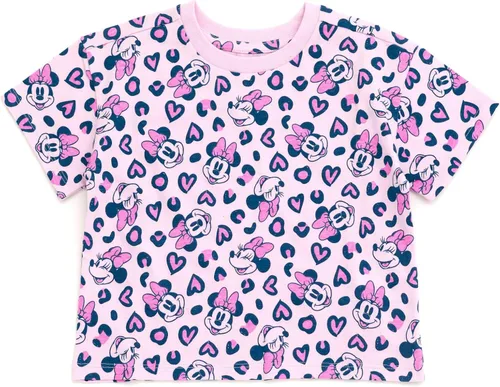 Vista 5 de Disney Minnie Mouse - Paquete de 3 camisetas para bebés y niños pequeños Lavanda/Beige/Rosa