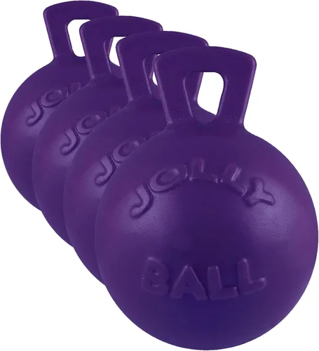 Vista 14 de Jolly Pets Tug-n-Toss - Pelota de juguete resistente para perros con asa, 4.5 pulgadas/pequeña, azul (445 BL)