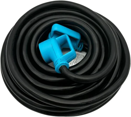 Vista 2 de Cable de extensión RV/EV de 50 pies y 30 amperios para TT-30P a TT-30R
