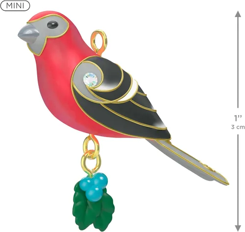 Vista 4 de Hallmark Keepsake Adorno de Navidad (Pine Grosbeak)