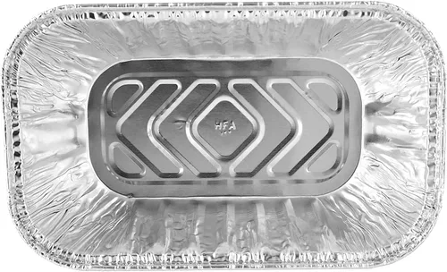 Vista 5 de Handi-Foil 1 libra de papel de aluminio mini-pan/molde para hornear pan con tapa transparente de cúpula baja (paquete de 25)