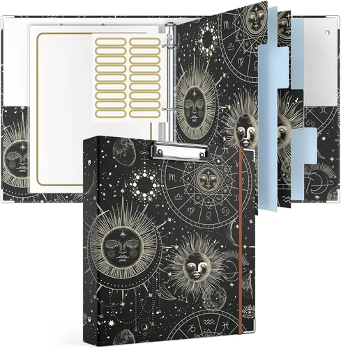 Vista 40 de Rouidr Carpeta de 3 anillos con portapapeles, 1 pulgada, 8.5 x 11 pulgadas, tamaño carta, carpetas organizadoras con pestañas divisorias y fundas