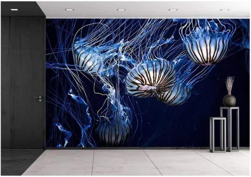 Vista 7 de wall26 - Olas azules del océano - Mural de pared extraíble Papel pintado autoadhesivo grande - 66x96 pulgadas obra de arte 01
