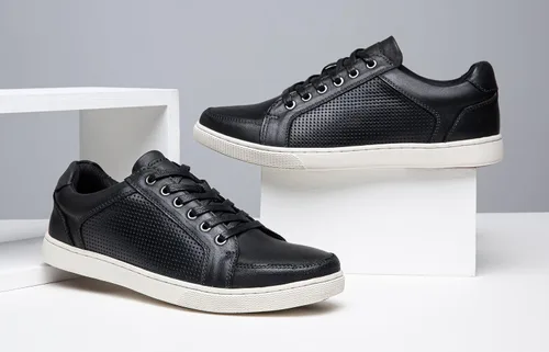 Vista 7 de Jousen - Zapatos deportivos para hombre, 3 ojales, estilo simple casual