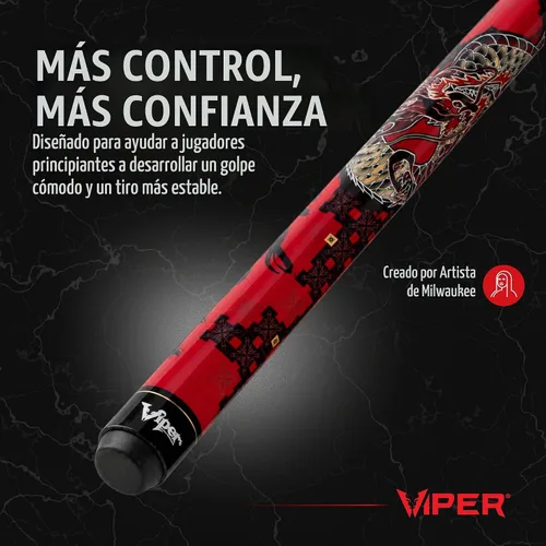 Vista 4 de Viper by GLD Products Junior 48" 2-Piece Pool Cue Stick, 6 Designs Dragón