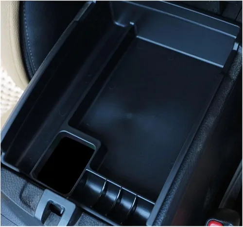 Vista 4 de Caja de almacenamiento central para reposabrazos de automóvil, compatible con Nissan X-Trail T32 2014-2020, bandeja de guantes, accesorios