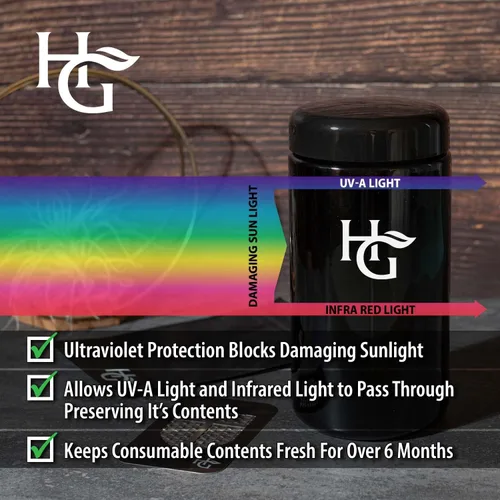 Vista 6 de Herb Guard - Tarro hermético ultravioleta de 2 onzas (1 litro) mantiene las hierbas frescas durante meses