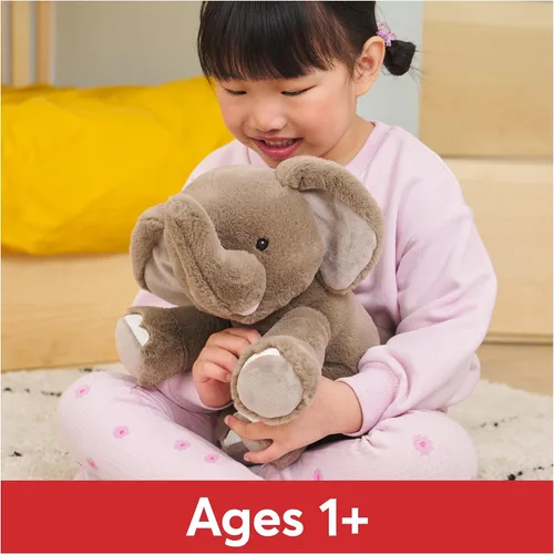 Vista 4 de GUND Peluche Chai Elefante, animal de peluche prémium para edades de 1 año en adelante, gris, 10 pulgadas
