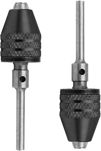Vista 9 de Mesee 2 unidades de mini taladro de mandíbula sin llave, adaptador de portabrocas de cambio rápido, mini herramienta de conversión de pinza