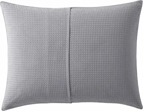 Vista 8 de Vera Wang - Juego de funda de edredón tamaño Queen, juego de ropa de cama de algodón suave con fundas a juego, cierre de botón, elementos esenciales