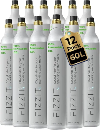 Vista 8 de FIZZIT - Cilindro de CO2 roscado de 60 litros para fabricantes de refrescos