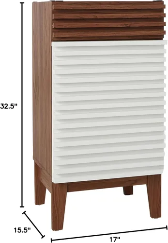 Vista 71 de Modway Render 23.5" tocador de baño en nogal (lavabo no incluido)