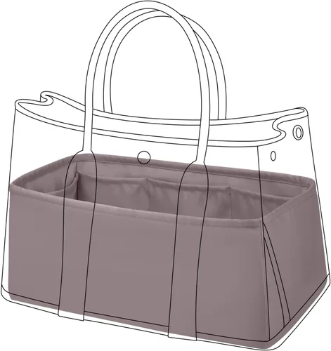Vista 12 de DGAZ Organizador de bolso de seda para bolsa de fiesta de jardín