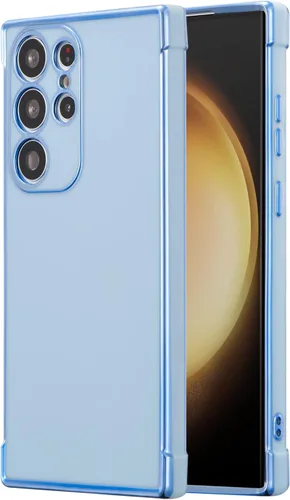 Vista 13 de RALEAVO para Samsung Galaxy S21 5G Funda de teléfono con borde chapado de lujo, cubierta delgada ligera brillante con brillo, cubierta protectora