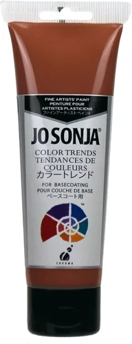 Vista 15 de Jo Sonja Color Trends - Tubo acrílico de flujo mate de 4 onzas - Latón antiguo