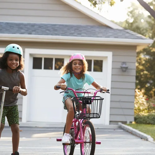 Vista 7 de Cesta de manillar de bicicleta para niños, cesta de bicicleta de hierro desmontable con diseño hueco para niños, fácil instalación