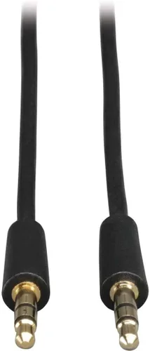 Vista 2 de Tripp Lite Mini cable de audio estéreo de 0.138 in para micrófonos, altavoces y auriculares (M/M) de 50 pies (P312-050)