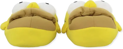Vista 4 de The Simpsons Pantuflas faciales 3D Homer Simpson de felpa novedosas para hombres y adultos