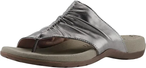 Vista 6 de BCSTUDIO Sandalias clásicas sin espalda para mujer, diseño de poste de dedo del pie, cómodas chanclas con soporte de arco