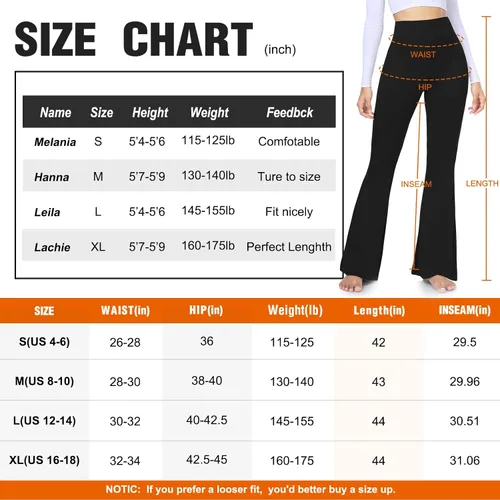 Vista 6 de Pantalones de yoga con corte de bota para mujer, leggings acampanados para mujer, cintura alta, cruzado, entrenamiento, salón, parte inferior