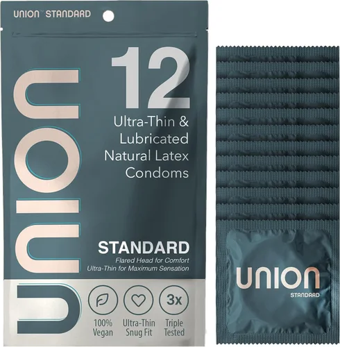 Vista 12 de UNION MAX - Preservativos True XL ultrafinos extra grandes de 2.36 pulgadas, paquete de 12 unidades Max12