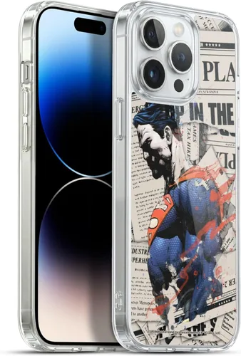 Vista 47 de Head Case Designs Officially Licensed Superman DC Comics Collage 80th Anniversary Gel Case [Military Grade Protection] Compatible with Apple iPhone