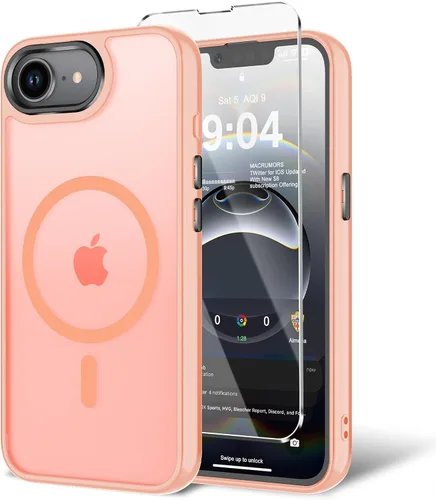 Vista 160 de Funda para iPhone 11 con protector de pantalla, compatible con MagSafe, ultra delgada, translúcida, mate, a prueba de golpes, color negro