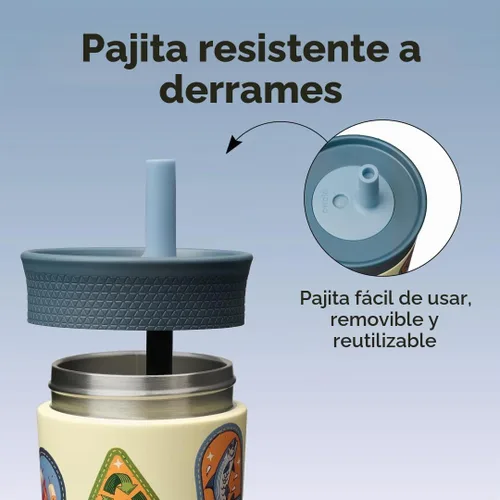 Vista 2 de Owala Vaso de 12 oz. - Acero Inoxidable - Badge Buddy