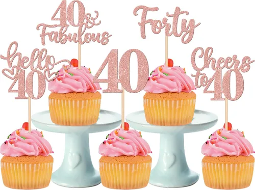 Vista 71 de 30 piezas de adornos para cupcakes de 12 cumpleaños feliz, brillantes doce, hola 12, felicitaciones a 12 años, adornos para cupcakes, 12