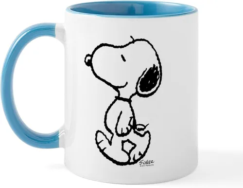 Vista 22 de CafePress Springtime Snoopy - Taza de café de cerámica, taza de té, 11 onzas