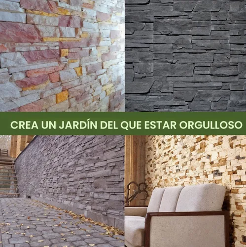 Vista 2 de 5 moldes de plástico ABS de 0.079 in para pared de yeso de hormigón, baldosas de cemento de piedra, molde de losa de cemento de pared, moldes