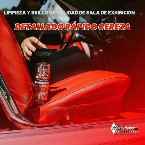 Vista 3 de Schultz Laboratories White Diamond Cherry - Spray de detalle rápido perfumado, limpiador en aerosol multiusos de 16 onzas, seguro