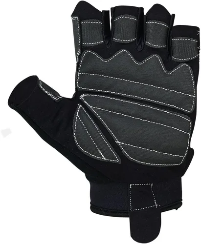 Vista 4 de MRX - Guantes de levantamiento de pesas para hombres y mujeres, entrenamiento de gimnasio, culturismo, entrenamiento de fuerza, levantamiento