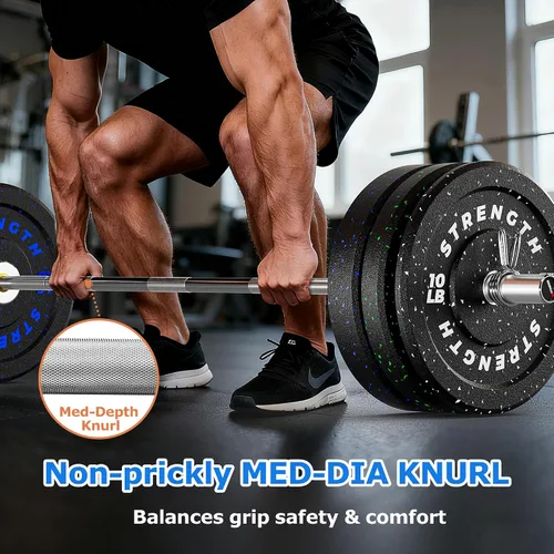 Vista 6 de XDDIAS Placas de parachoques de 2 pulgadas, juego de discos de peso olímpicos de goma para entrenamiento de fuerza en el gimnasio en casa, 20-260