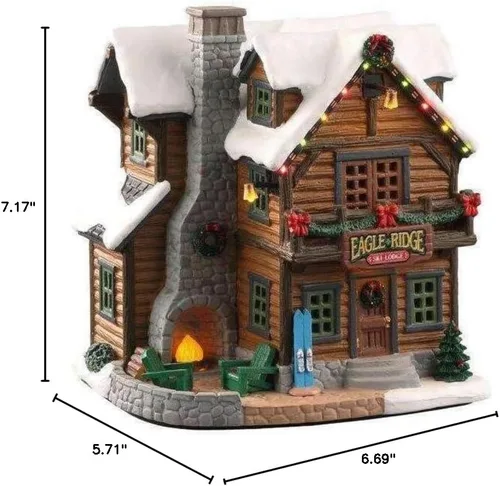 Vista 2 de Lemax Village Collection Eagle Ridge Ski Lodge #05626