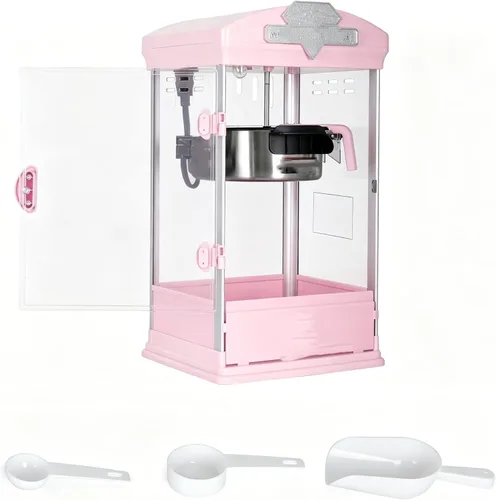 Vista 8 de Máquina de palomitas Trygoal, máquina de palomitas de 16 Oz para 80 tazas por tanda, máquina de palomitas estilo barra con 1 cuchara, 1 cuchara