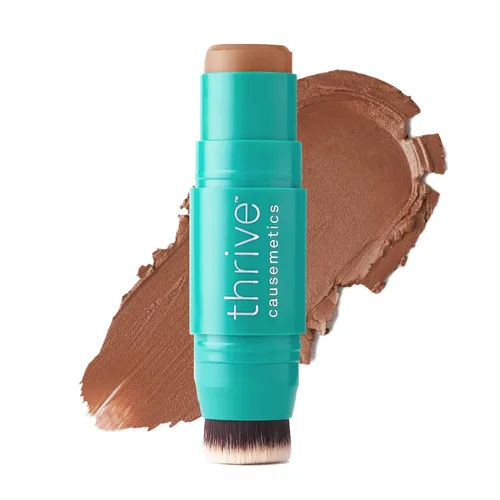 Vista 11 de Thrive Causemetics Crema Bronceador Triple Threat Color Stick, Luz Feria Mo (Fair Light Neutral)