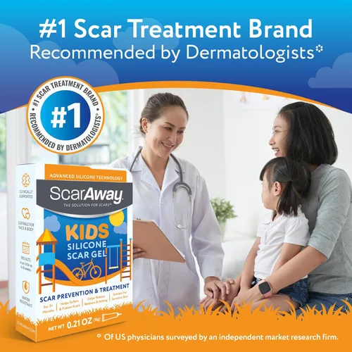 Vista 4 de Gel de Cicatrización de Silicona para Niños ScarAway, 100% de Grado Médico, Ayuda a Mejorar el Tamaño, Color y Textura de Cicatrizes Hipertrofias