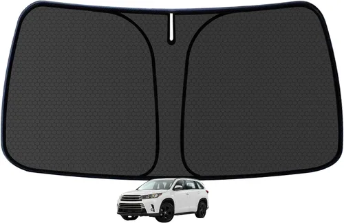 Vista 91 de Parasol personalizado para parabrisas Fi en 500 2010-2024 2025 bloquea los accesorios de los rayos UV, visera plegable 1:1 a medida, gruesa