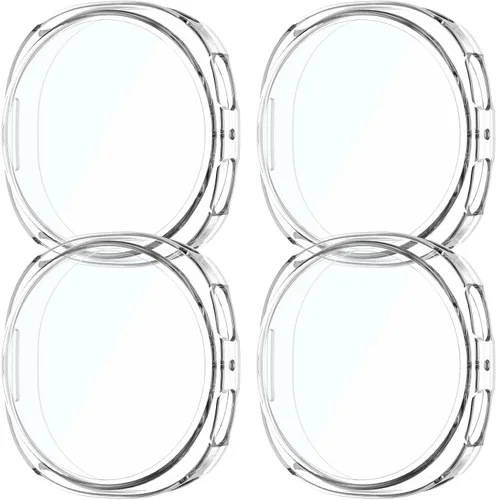 Vista 8 de Rc-Z para Samsung Galaxy Watch 5/Galaxy Watch 4 de 40 mm, paquete de 4 fundas de TPU suave con cubierta completa para la cara, protector de pantalla