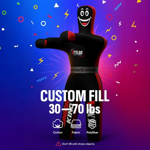 Vista 4 de Maniquí de lucha libre sin relleno para niños – Maniquí de agarre juvenil BJJ, MMA, Jiu Jitsu y compañero de entrenamiento de judo – Compañero