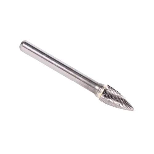 Vista 60 de Drill America SA-1 Rebaba de carburo/lima giratoria cilíndrica de doble corte para amoladora de troquel de 1/4" de diámetro x 5/8" de longitud