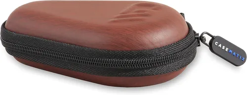 Vista 6 de CASEMATIX Funda protectora de viaje para reloj, caja de reloj de viaje con carcasa dura resistente, interior de espuma acolchada, cremalleras