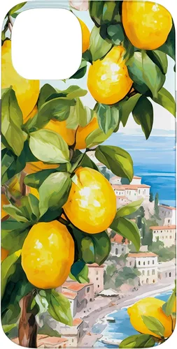 Vista 15 de iPhone 16 Costa de Amalfi con limones de Amalfi del Mar Mediterráneo