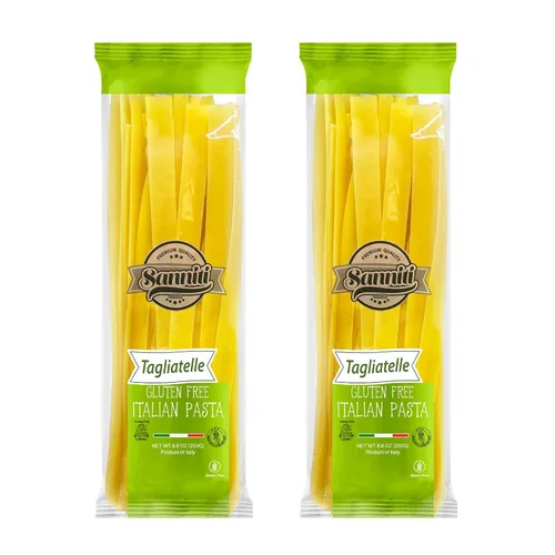 Vista 7 de Sanniti Pasta italiana sin gluten europea-kosher vegana sin OMG hecha con maíz y arroz importada de Italia, 8.8 onzas (paquete de 2) (Caserecce)