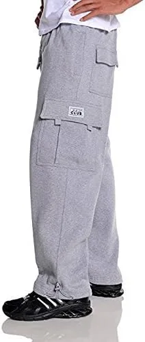Vista 7 de Pro Club - Pantalones cargo de vellón pesado para hombre
