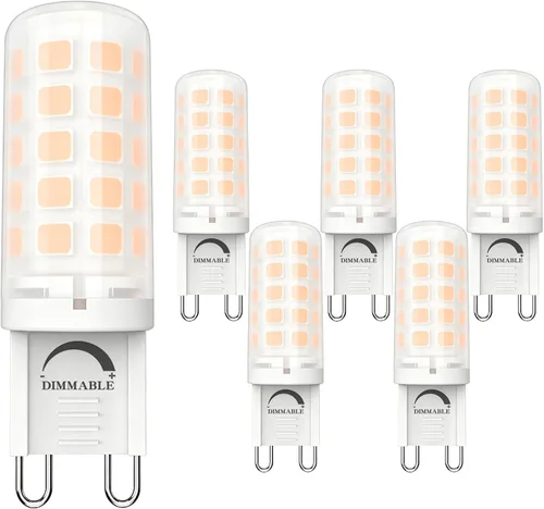 Vista 9 de Bombilla LED G9 Base Bi-pin 4W Equivalente 40W 120V para T4 G9 Halógeno