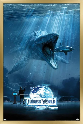 Vista 11 de Trends International Jurassic World - Póster de pared de agua, 14.725 x 22.375 pulgadas, versión premium sin marco